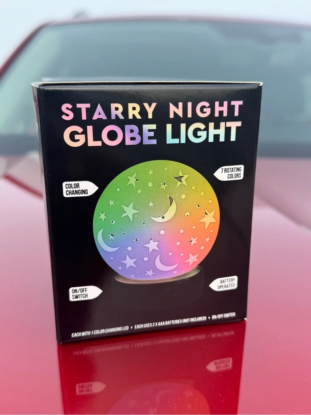 Starry Night Globe Light - Color Changing Pink